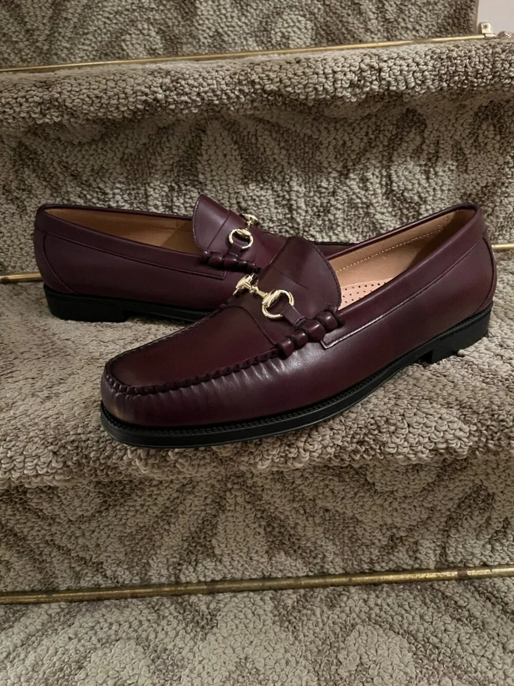 NWOB Men's G.H. Bass Weejuns Horsebit Loafers Shoes in Cordovan Wine US Size 12
